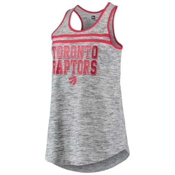Toronto Raptors 2XL New Era Women's Team Space Dye Jersey Racerback Tank Top - Picture 1 of 6